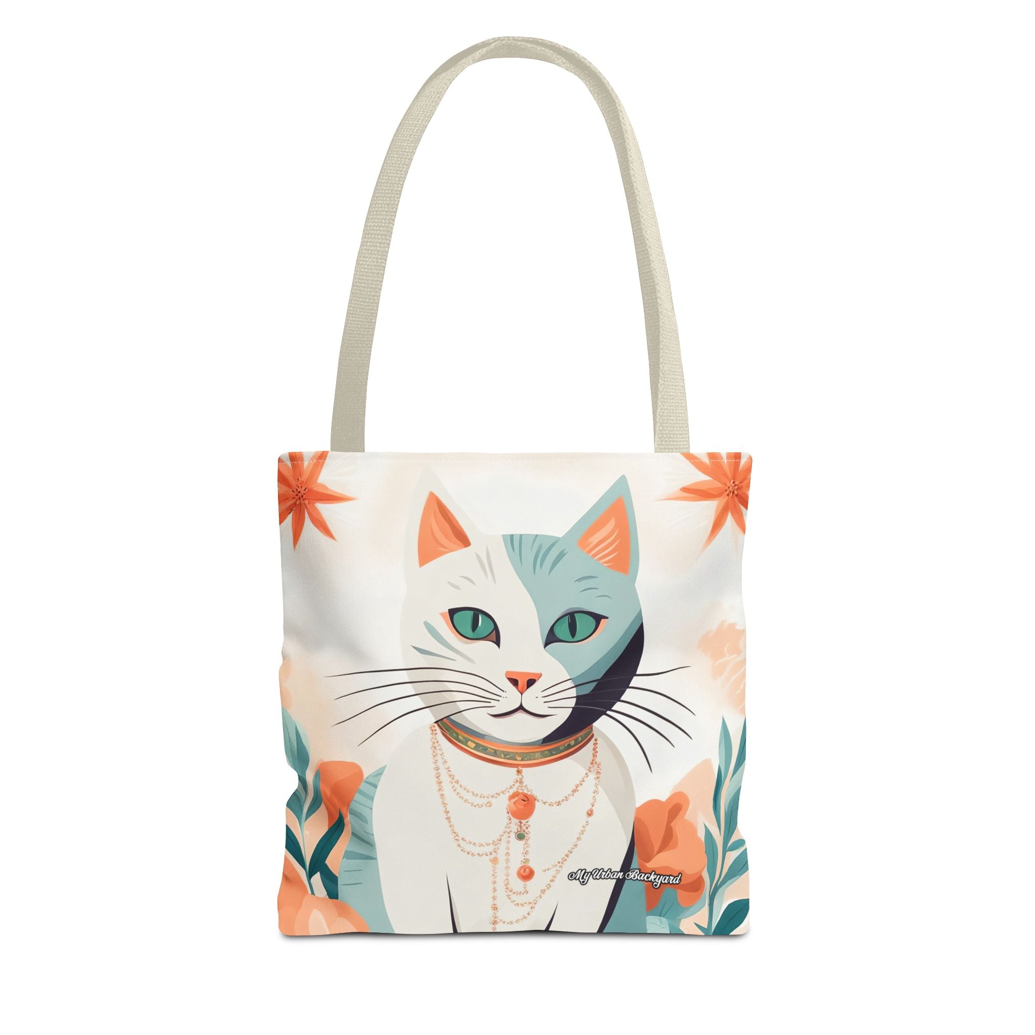 Whiskers, Cat Tote Bag with Cotton Handles For Everyday Use, 3 Sizes