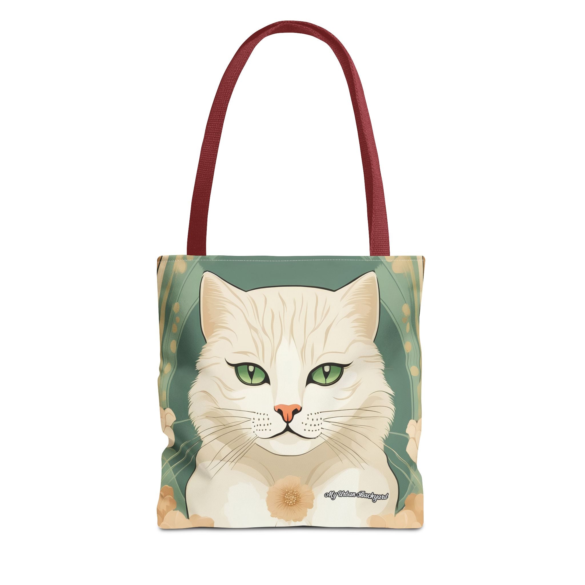 Blanca Purrington, Cat Tote Bag with Cotton Handles For Everyday Use, 3 Sizes