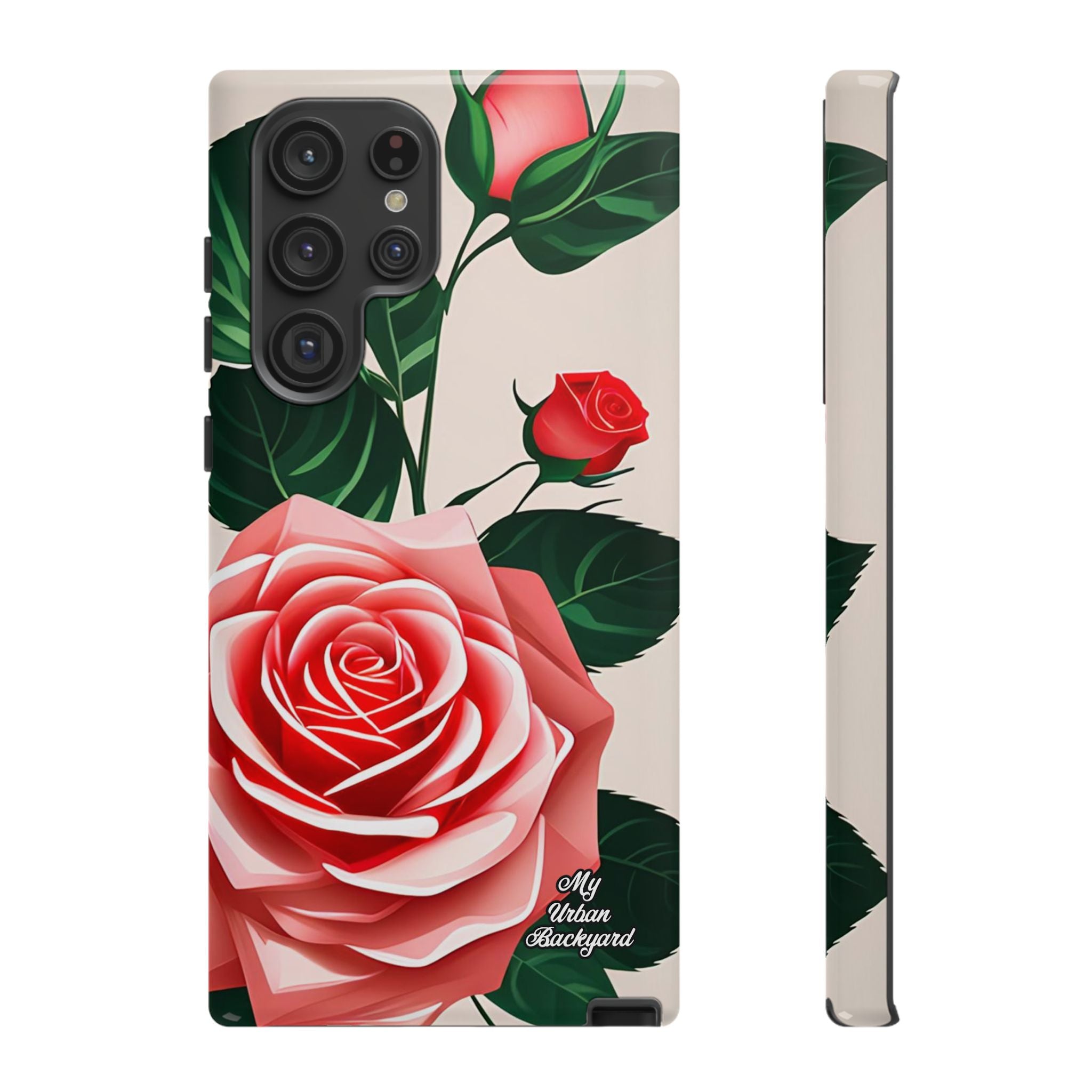 Pink Rose Flowers, Cell Phone Case - Apple, Samsung, Google Pixel