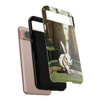 White Rabbit on a City Street, Cell Phone Case - Apple, Samsung, Google Pixel