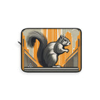 Art Deco Squirrel, Laptop Carrying Case, Top Loading Sleeve for School or Work