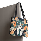 Simon Whiskerford, Cat Tote Bag with Cotton Handles For Everyday Use, 3 Sizes