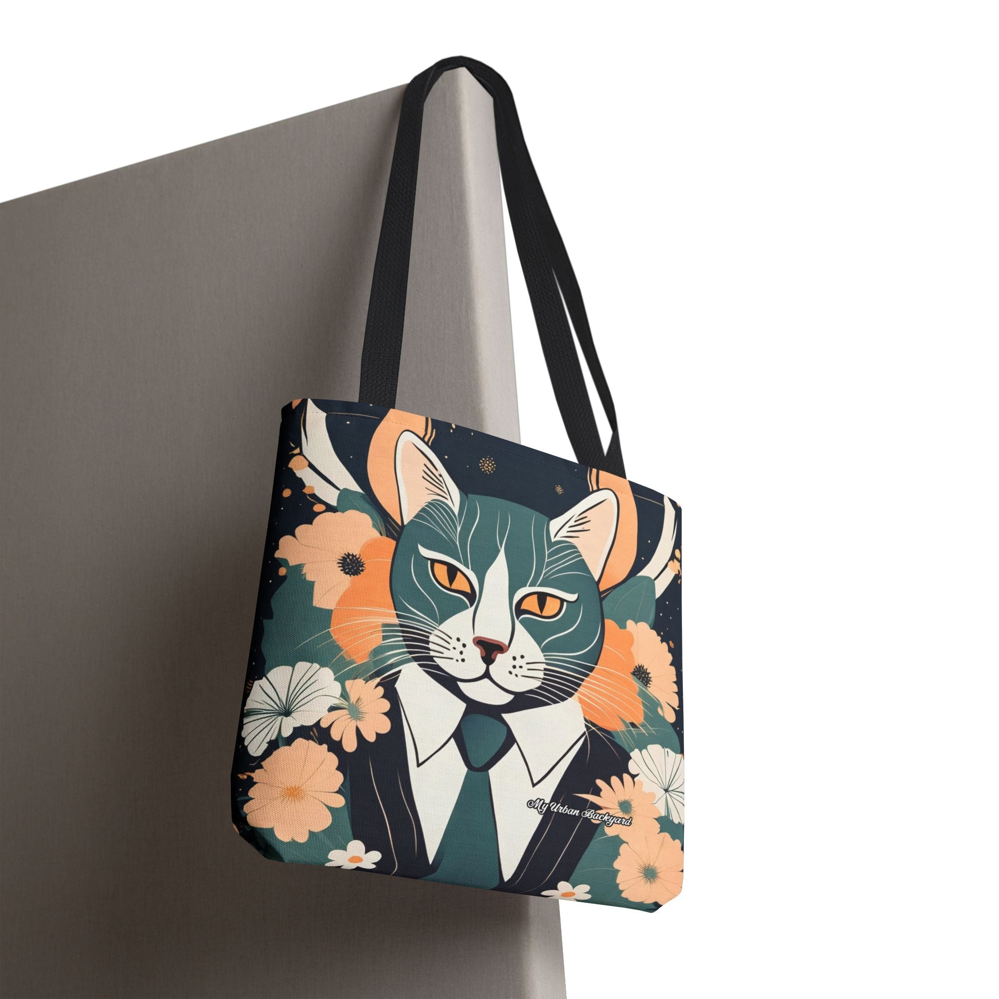 Simon Whiskerford, Cat Tote Bag with Cotton Handles For Everyday Use, 3 Sizes