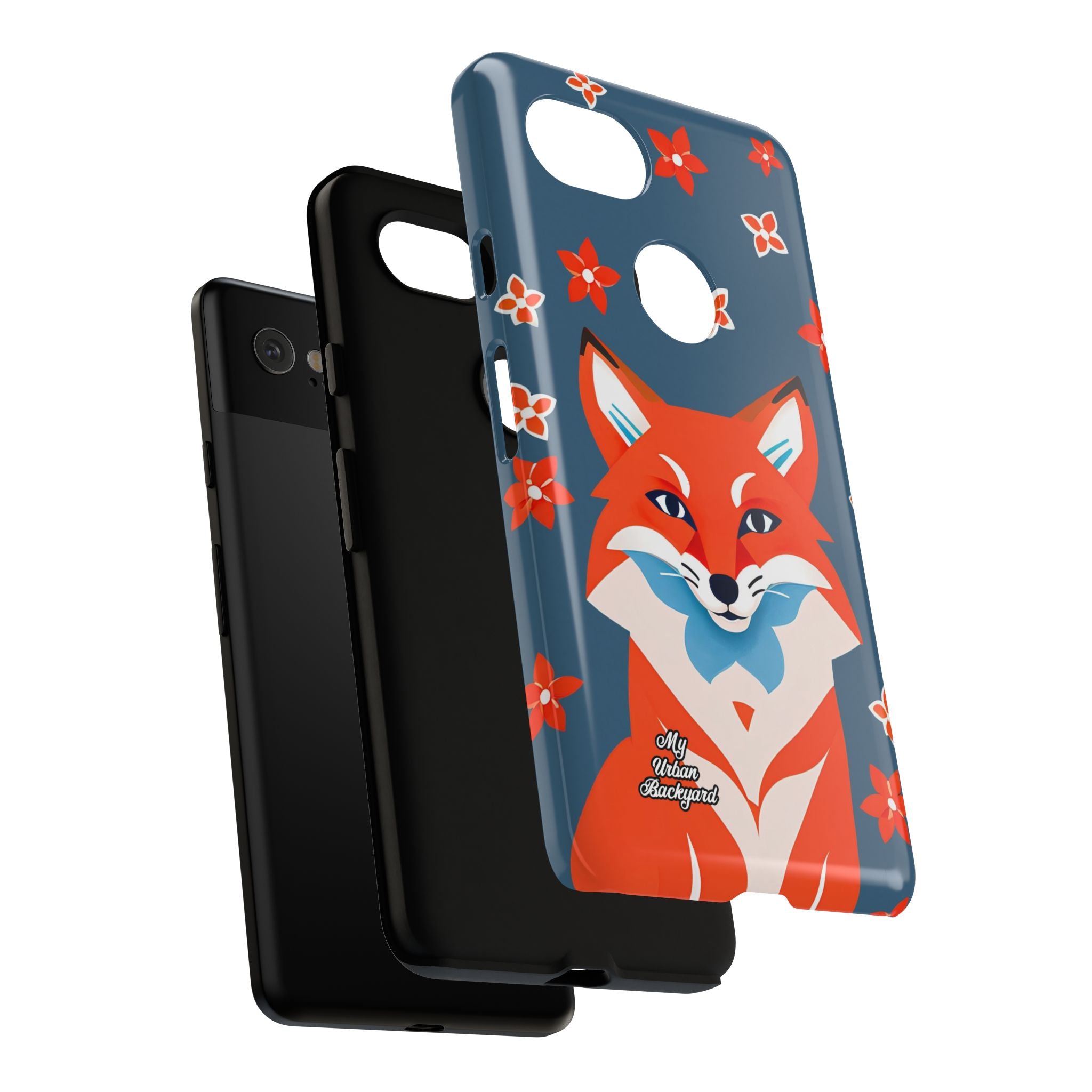 Fox with Flowers, Cell Phone Case - Apple, Samsung, Google Pixel