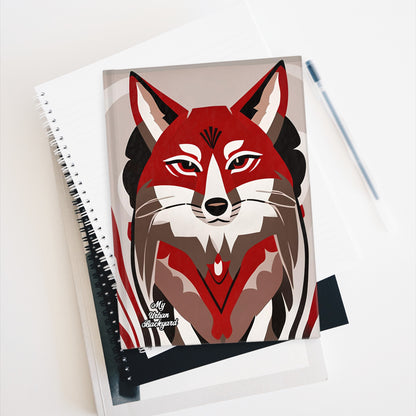 Red Coyote, Hardcover Notebook Journal - Write in Style