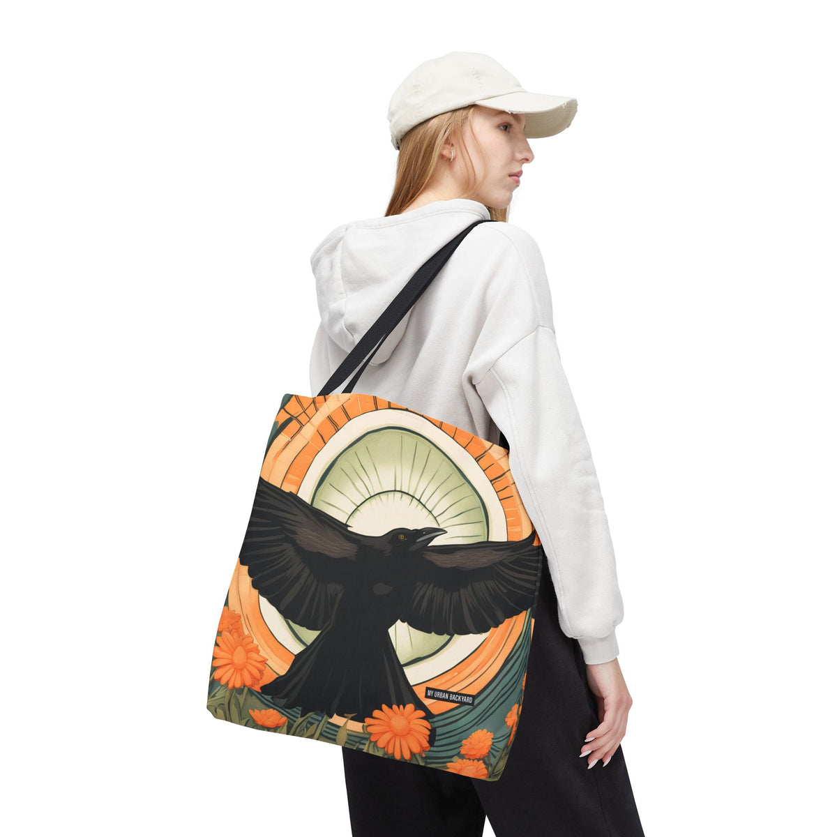 Flying Crow Tote Bag
