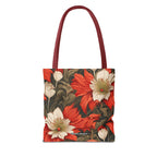 Holiday Flowers, Tote Bag with Cotton Handles