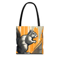 Art Deco Squirrel, Everyday Tote Bag w Cotton Handles