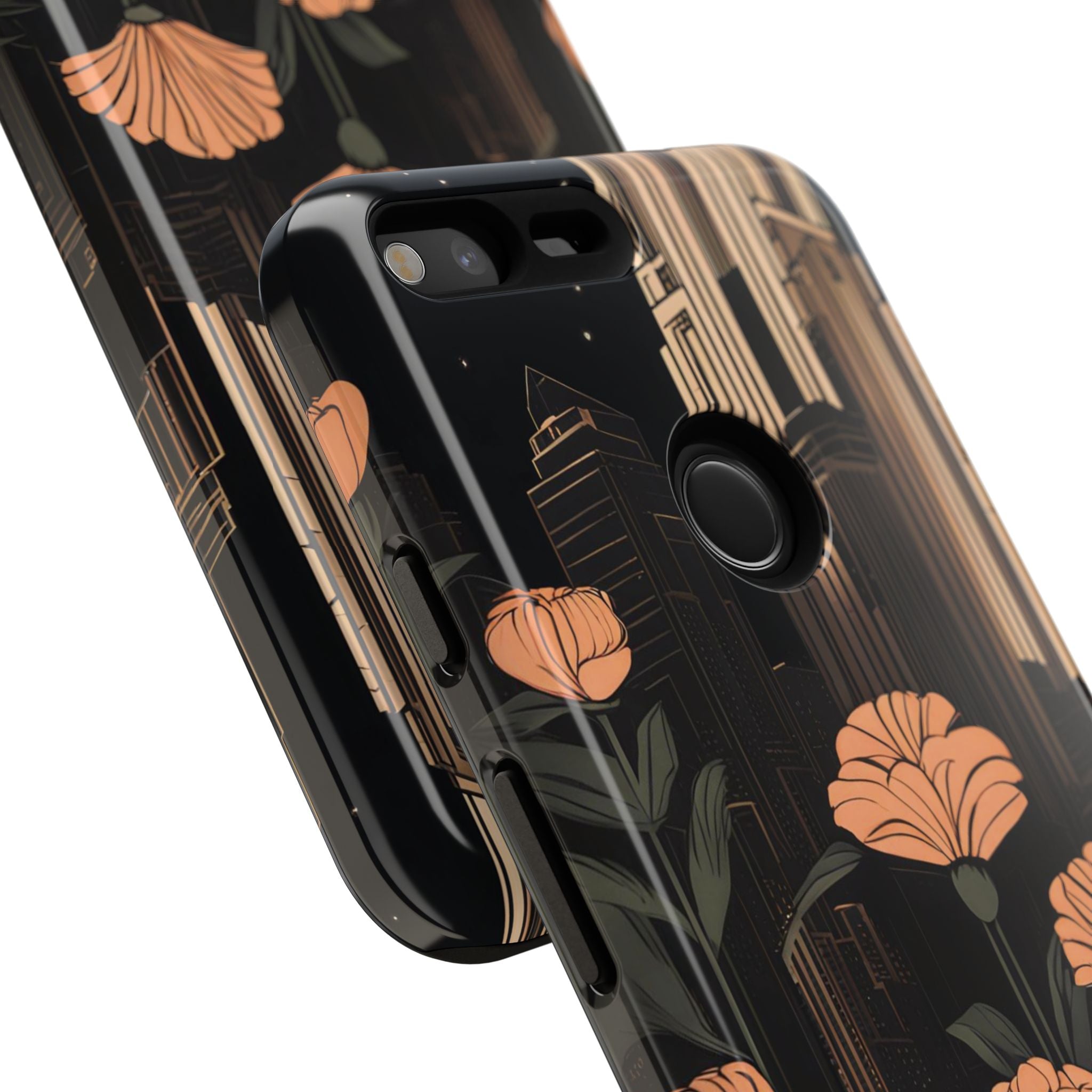 Urban Evening with Flowers, Cell Phone Case