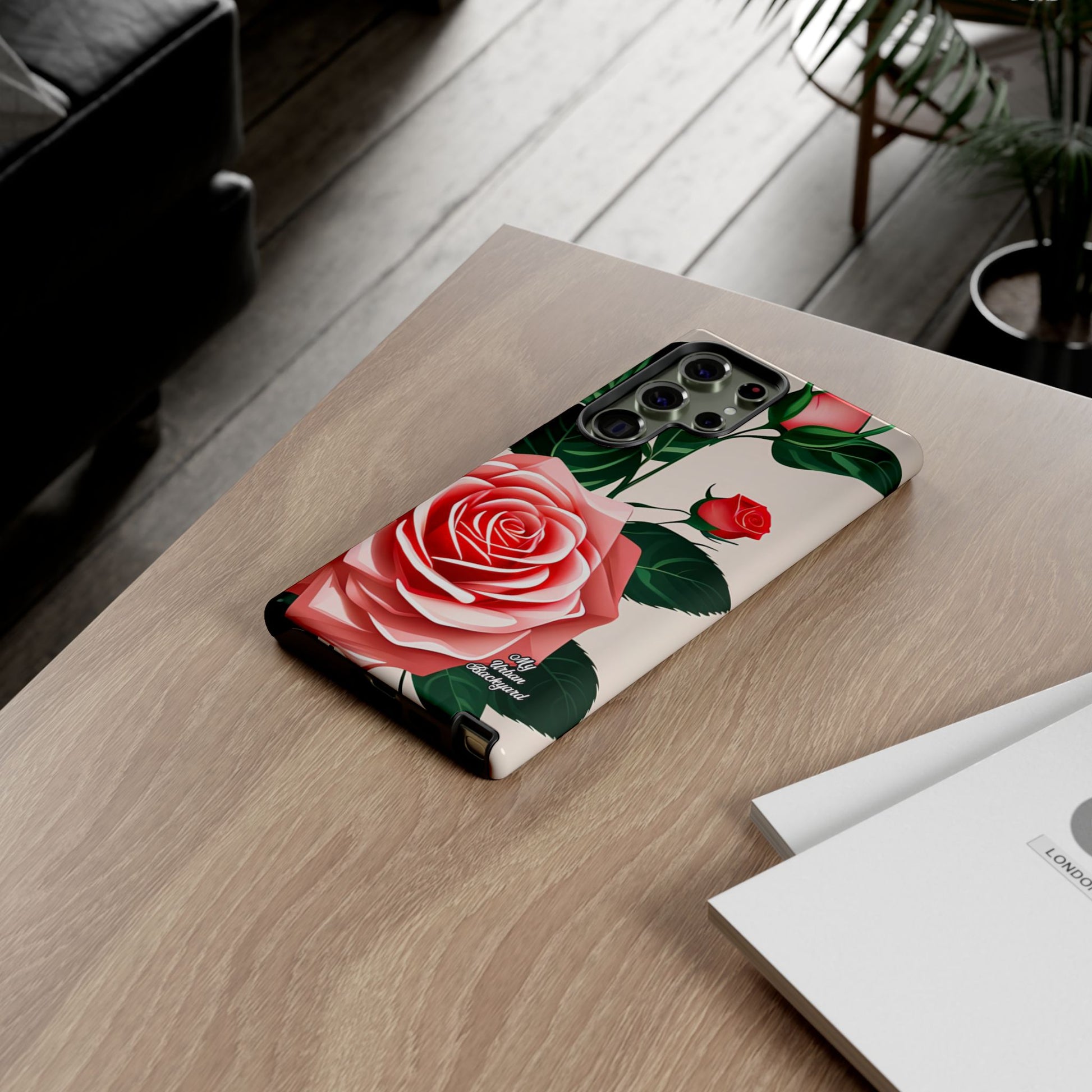 Pink Rose Flowers, Cell Phone Case - Apple, Samsung, Google Pixel