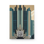 Art Deco Wolf Hardcover Lined Journal
