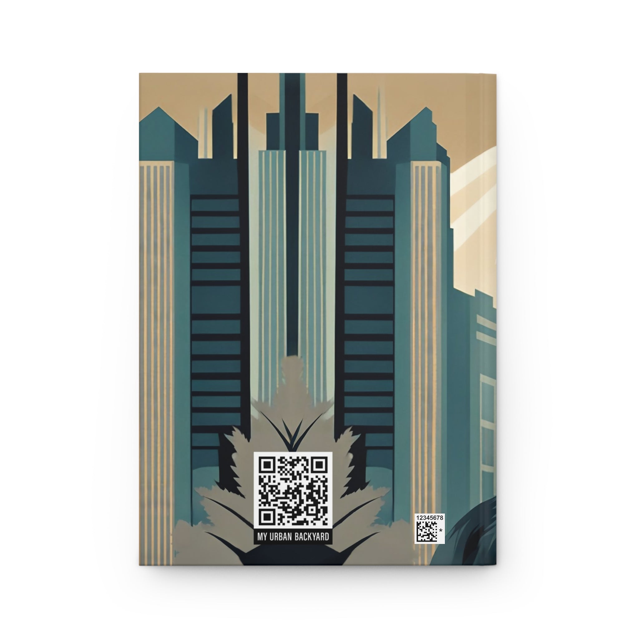 Art Deco Wolf Hardcover Lined Journal