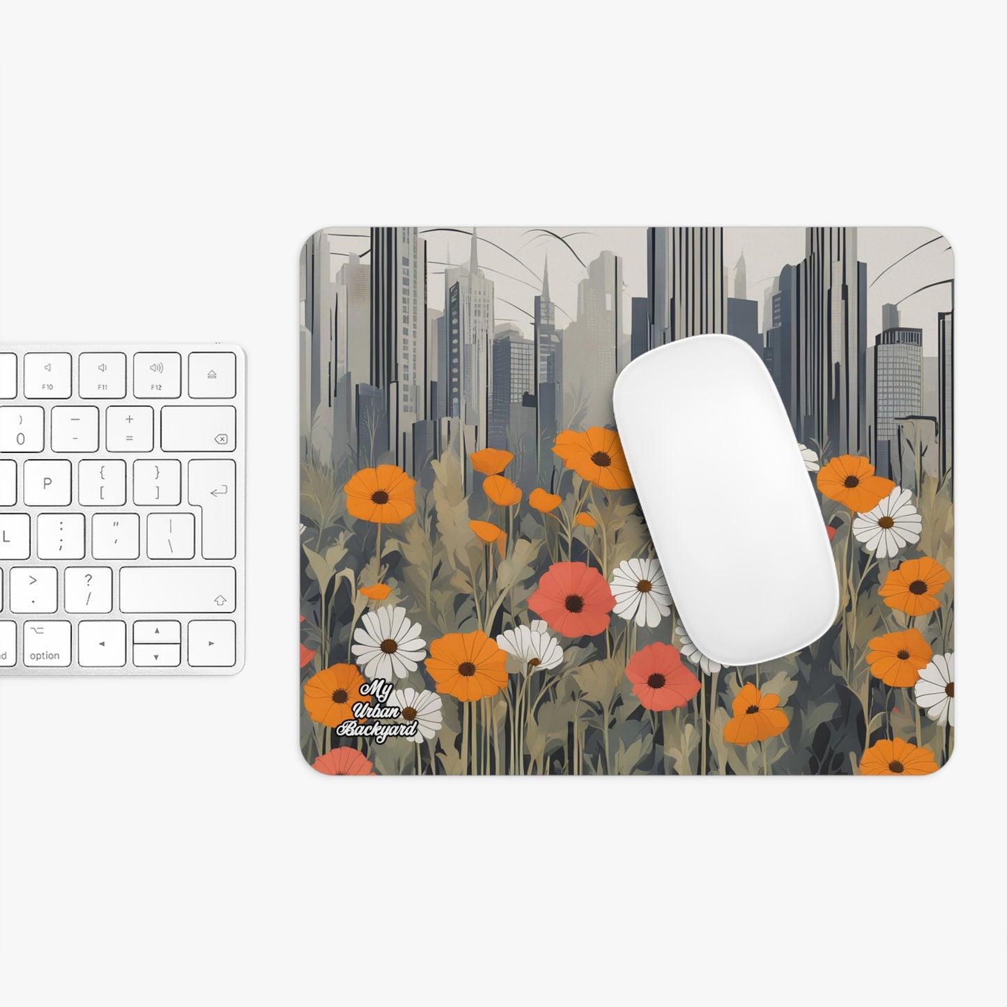 Urban Wildflowers, Computer Mouse Pad - for Home or Office