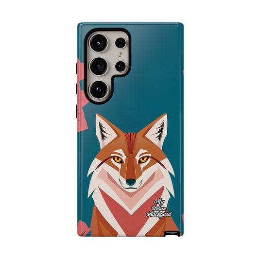 Art Deco Coyote, Cell Phone Case - Apple, Samsung or Google Pixel