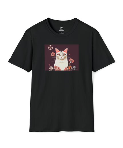 White Cat, Soft 100% Cotton T-Shirt, Unisex, Short Sleeve, Classic Fit