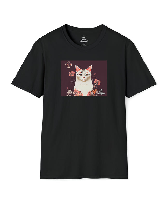 White Cat, Soft 100% Cotton T-Shirt, Unisex, Short Sleeve, Classic Fit
