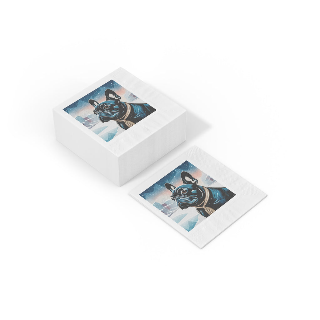 Winter French Bulldog Napkins