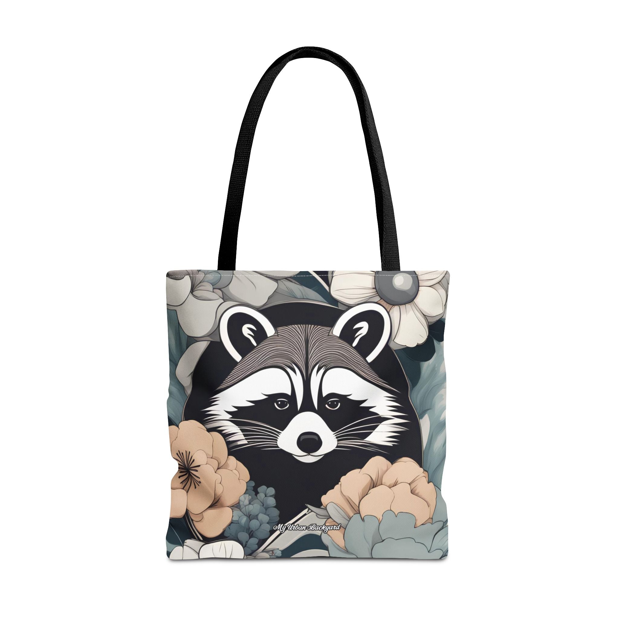 Rocco Pawsley, Raccoon Tote Bag with Cotton Handles For Everyday Use, 3 Sizes