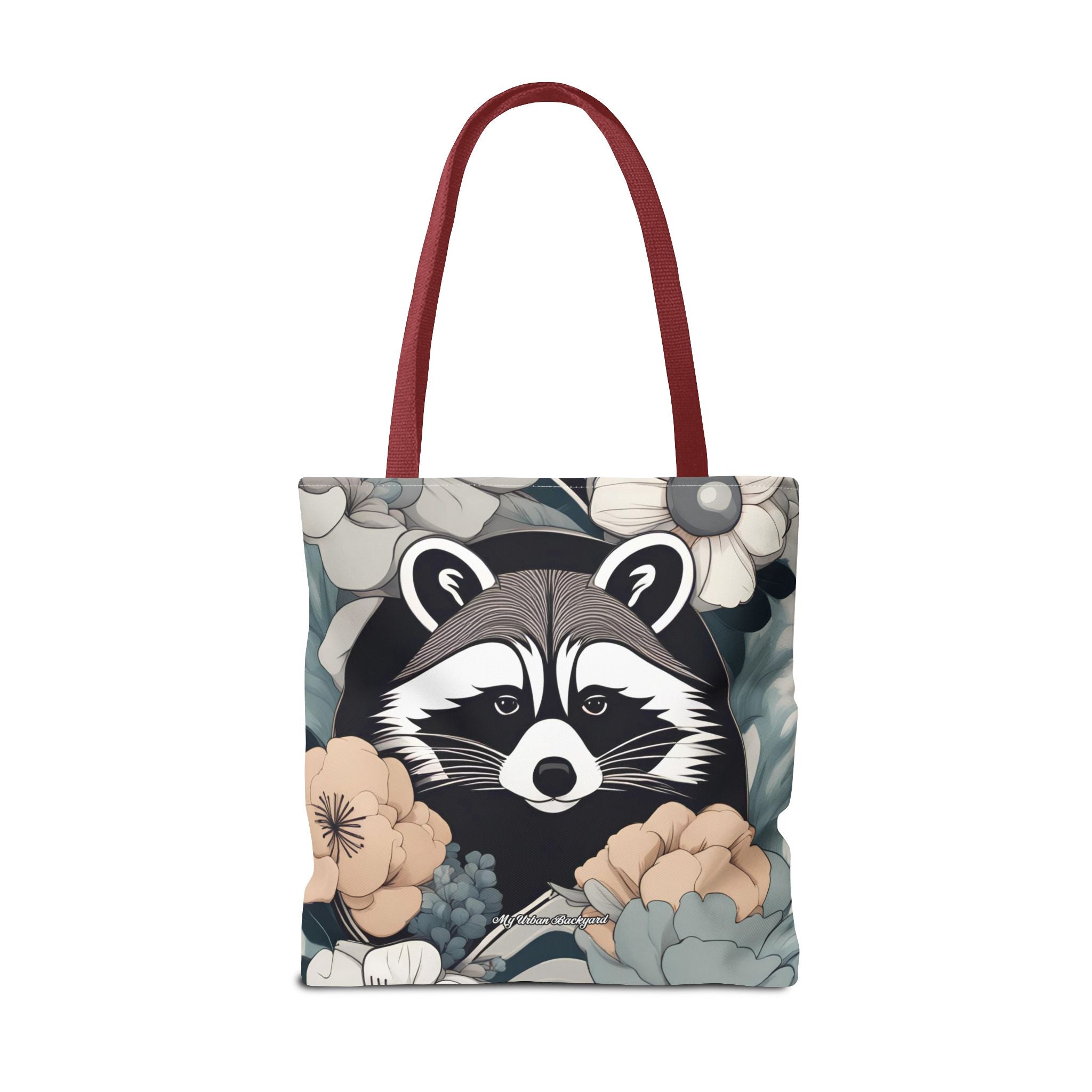 Rocco Pawsley, Raccoon Tote Bag with Cotton Handles For Everyday Use, 3 Sizes