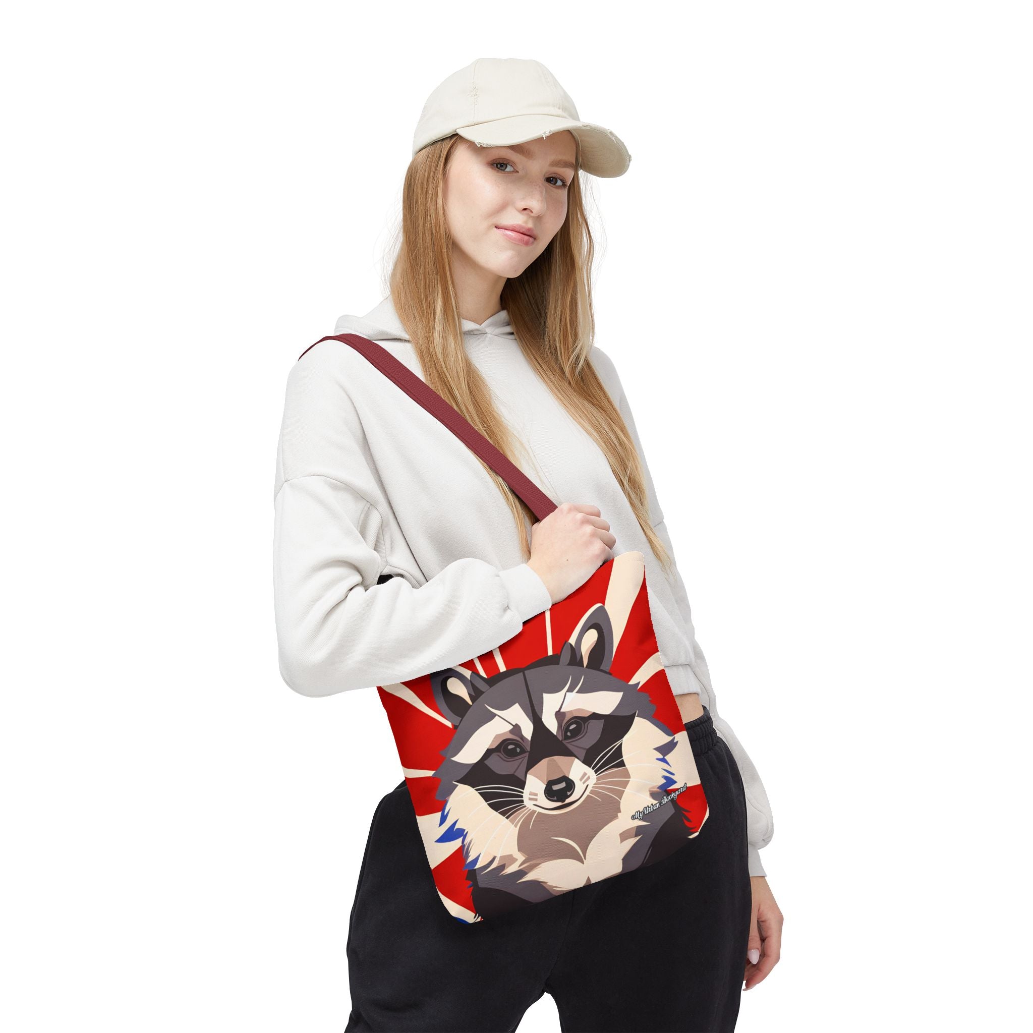 Ziggy Starspaws, Raccoon Tote Bag with Cotton Handles For Everyday Use, 3 Sizes