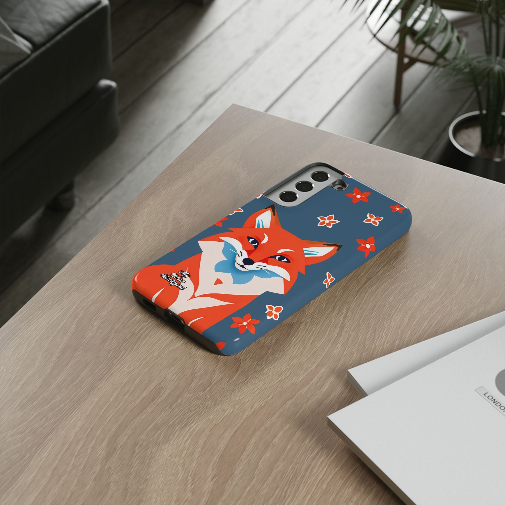Fox with Flowers, Cell Phone Case - Apple, Samsung, Google Pixel