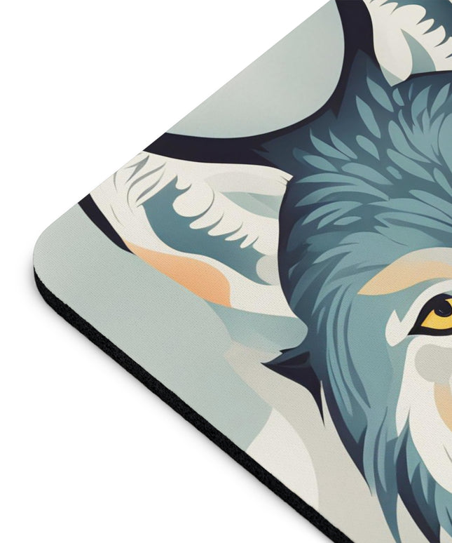 Blue Wolf, Computer Mouse Pad - for Home or Office