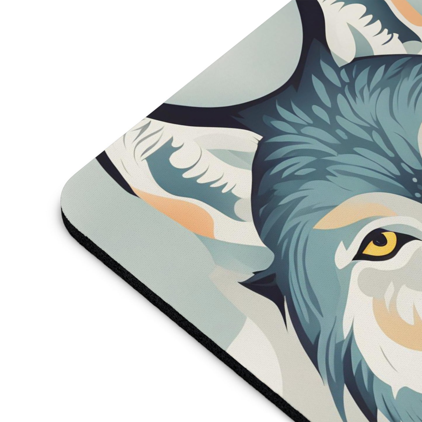 Blue Wolf, Computer Mouse Pad - for Home or Office