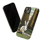 White Rabbit on a City Street, Cell Phone Case - Apple, Samsung, Google Pixel