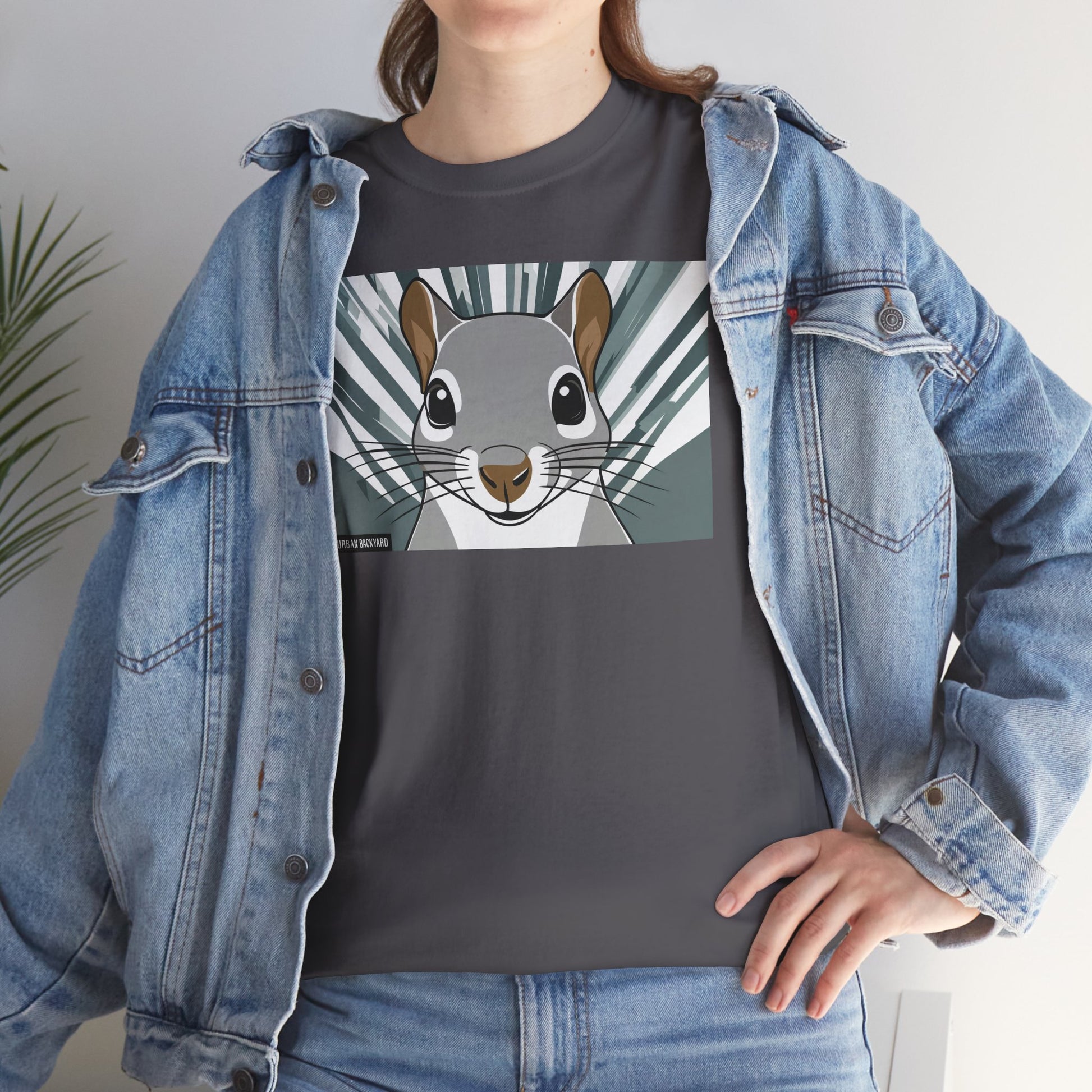 Cute Squirrel Graphic Tee, Unisex Cotton T-Shirt, Nature Lover Gift, Animal Art Top, Casual Wear