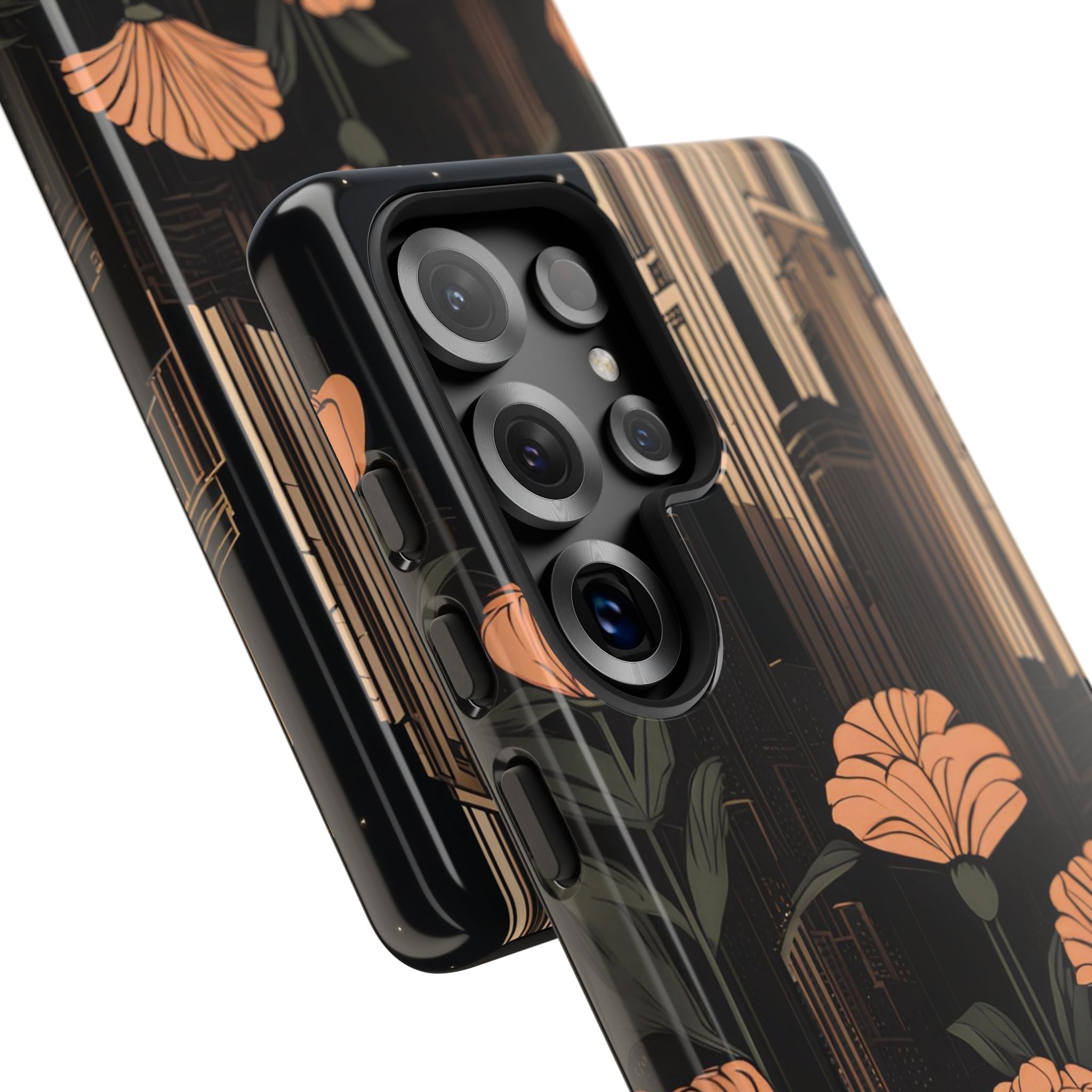 Urban Evening with Flowers, Cell Phone Case