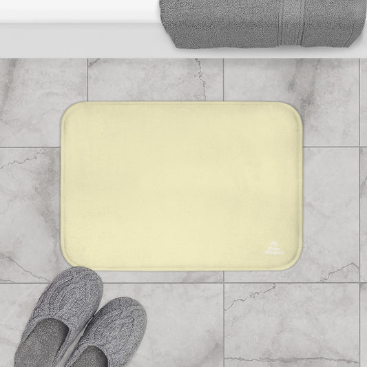 Muted Daffodil Accent Color, Memory Foam Bath Mat - Cozy Bathroom Essential