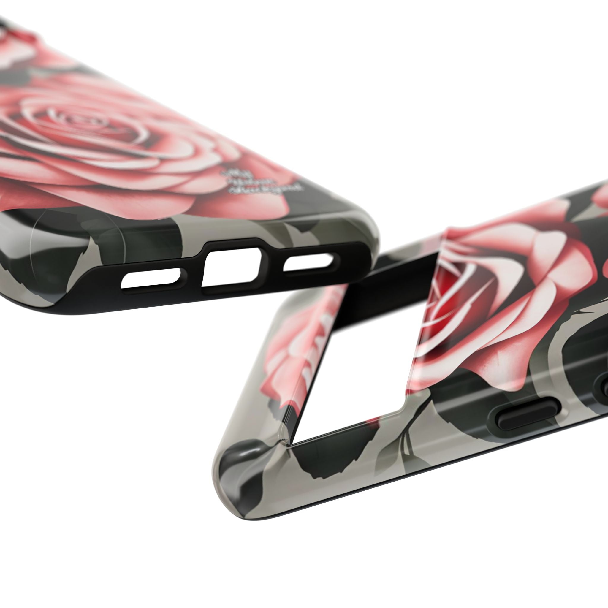 Pink Rose Flowers, Cell Phone Case - Apple, Samsung or Google Pixel