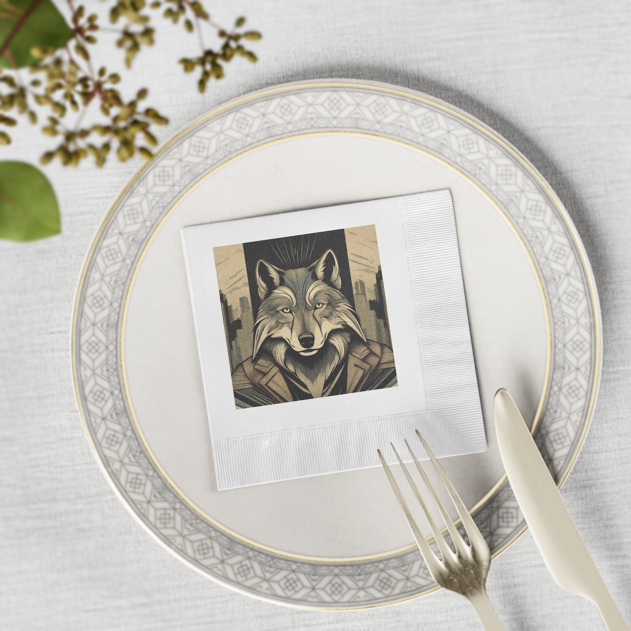 Luther Greyfang  —  Wolf Napkins