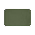 Moss Green Memory Foam Bath Mat — Soft Absorbent Bathroom Rug, 2 sizes
