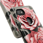 Pink Rose Flowers, Cell Phone Case - Apple, Samsung or Google Pixel