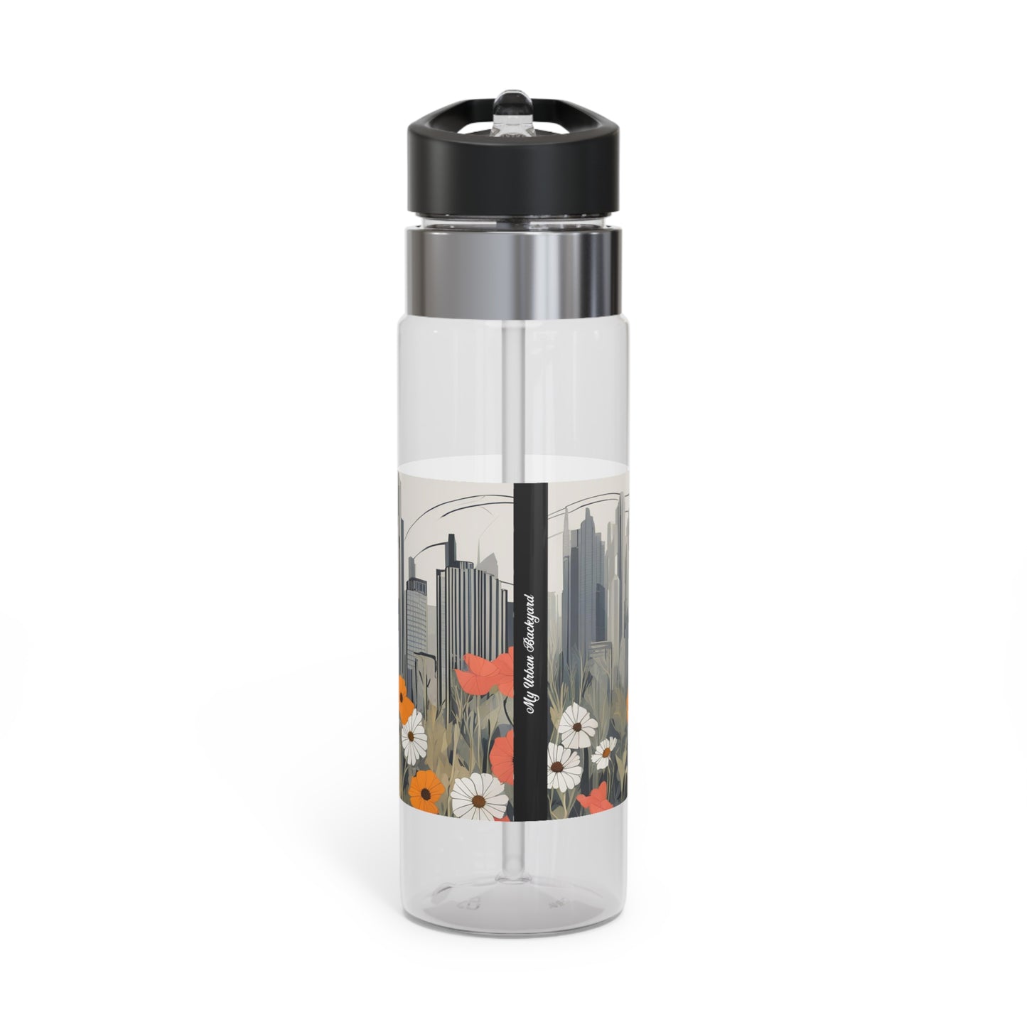 Urban Wildflowers, 20oz Sport Water Bottle, BPA-Free, Tritan™ plastic