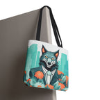 Vincent Blueclaw, Wolf Tote Bag with Cotton Handles For Everyday Use, 3 Sizes