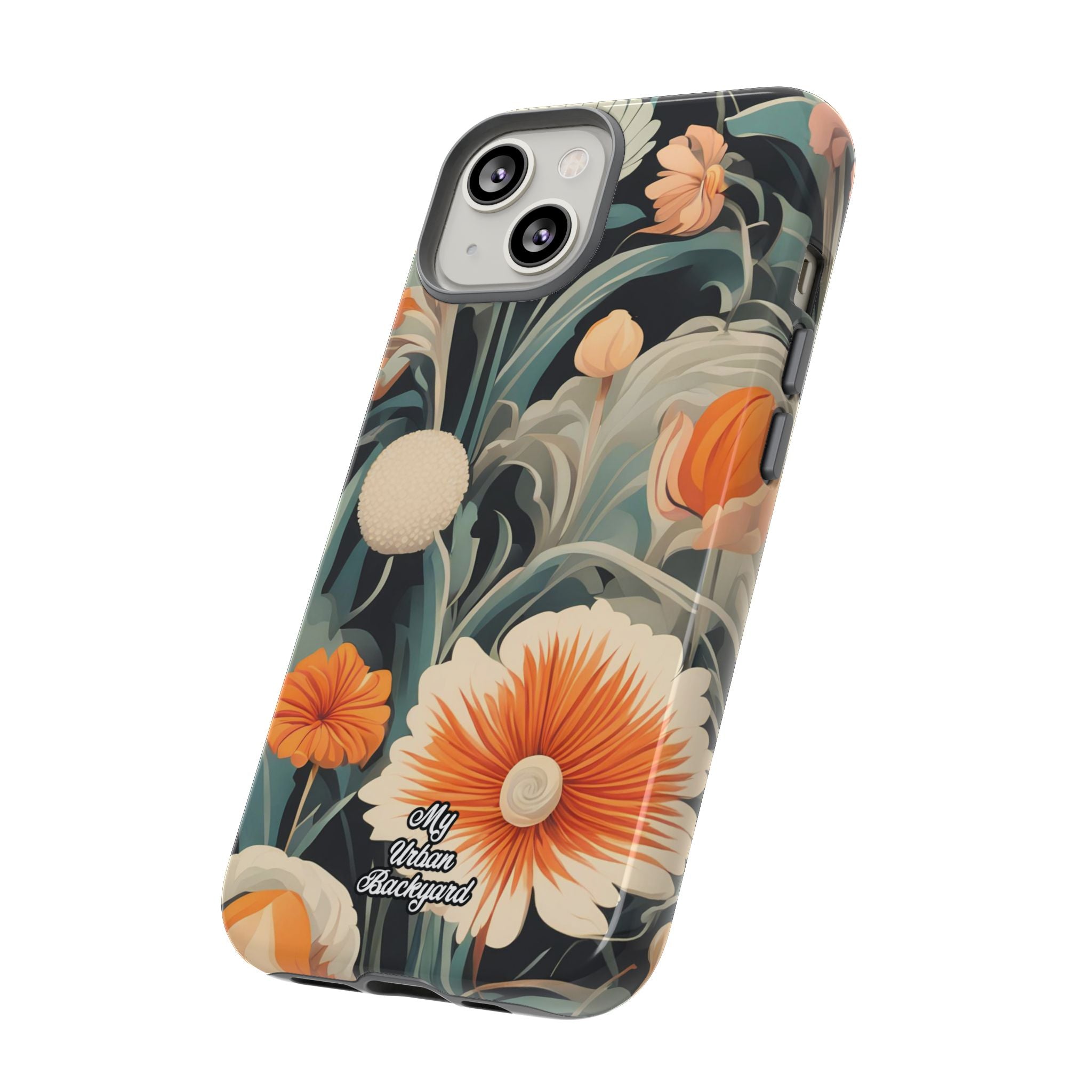 Orange and White Flowers, Cell Phone Case - Apple, Samsung, Google Pixel