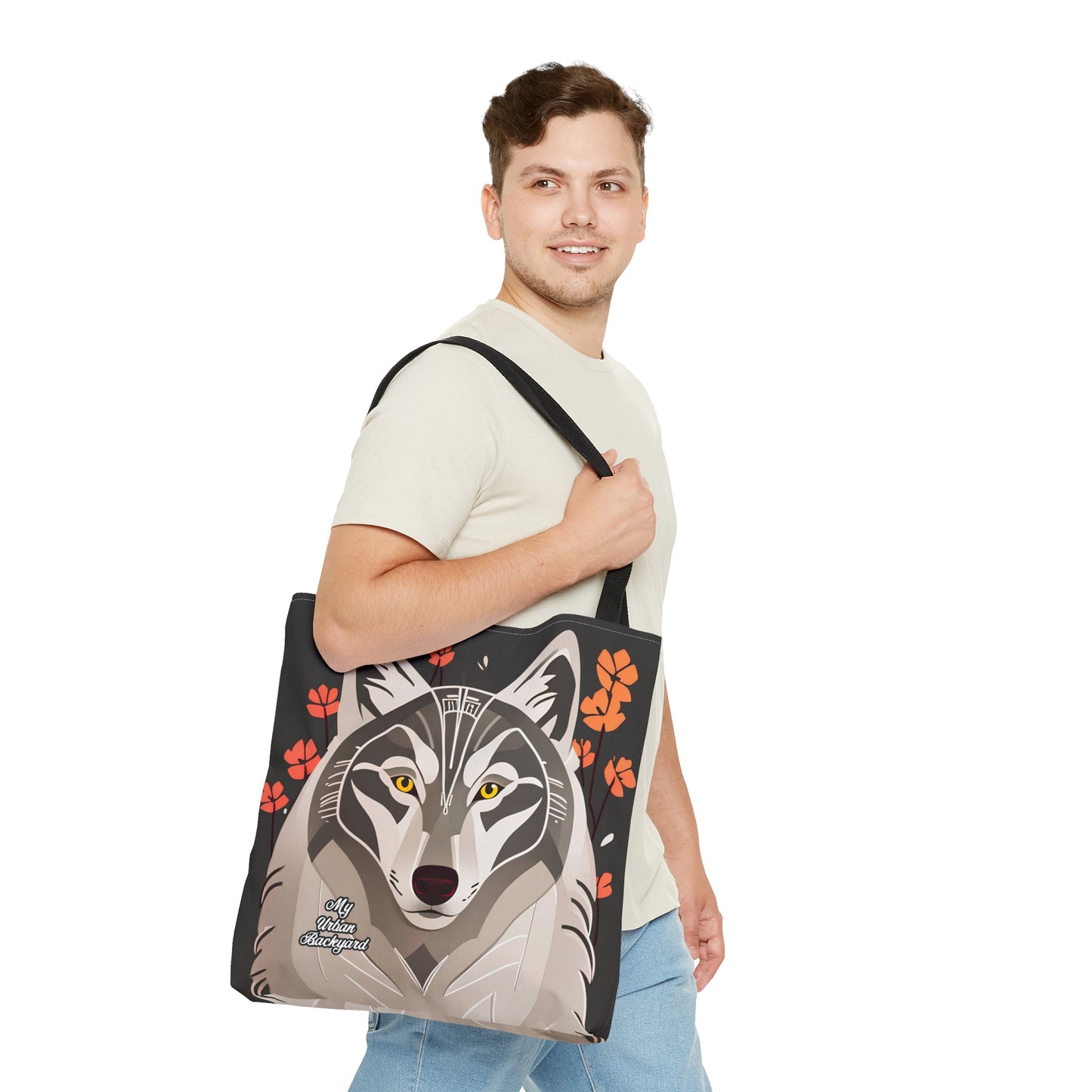 Art Deco Wolf, Tote Bag for Everyday Use - Durable and Functional