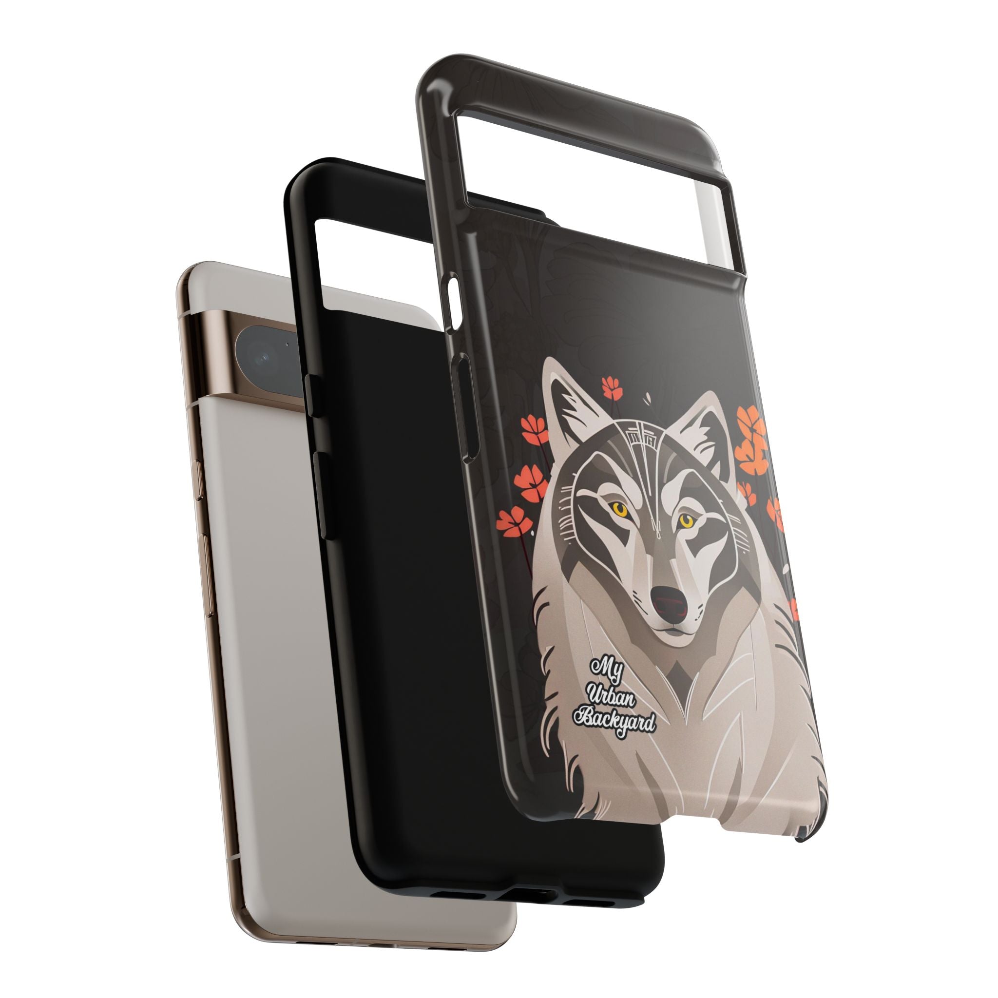 Art Deco Wolf, Cell Phone Case - Apple, Samsung, Google Pixel