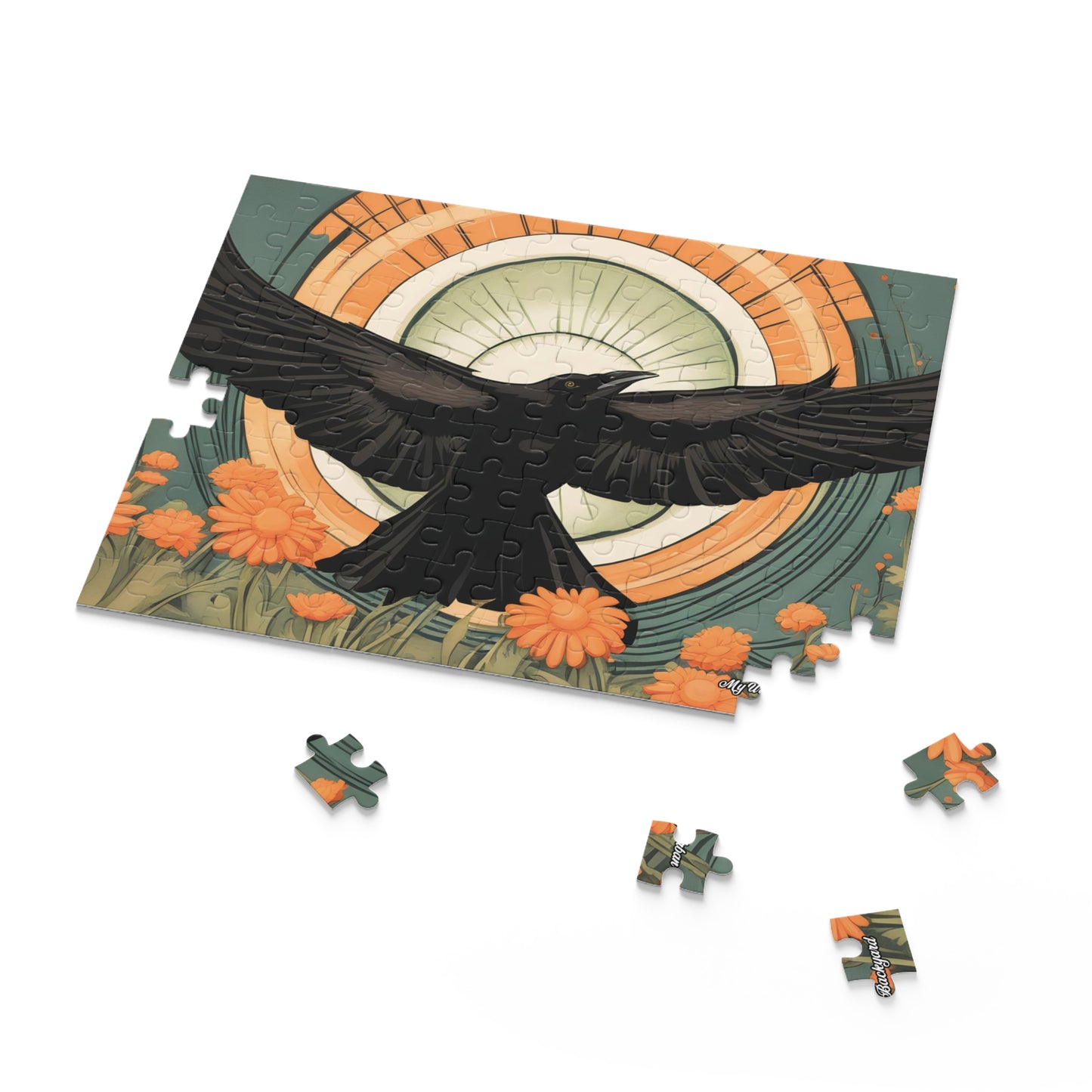 Flying Crow, Jigsaw Puzzle, (120, 252, or 500-Piece)