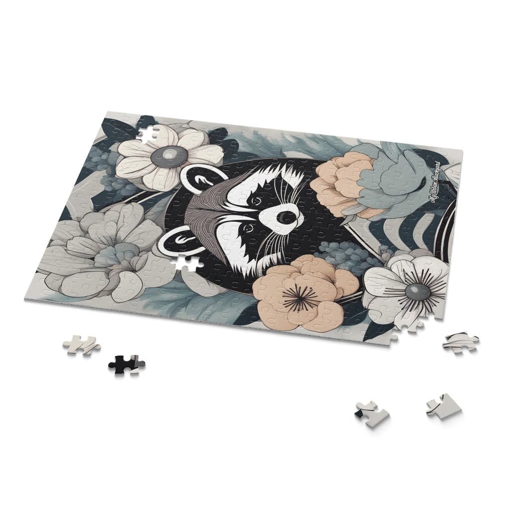 Rocco Pawsley, Raccoon Jigsaw Puzzle - Fun Family Activity, Unique Gift, Home Decor, Relaxing Hobby, Animal Lover's Gift, (120, 252, or 500-Piece)