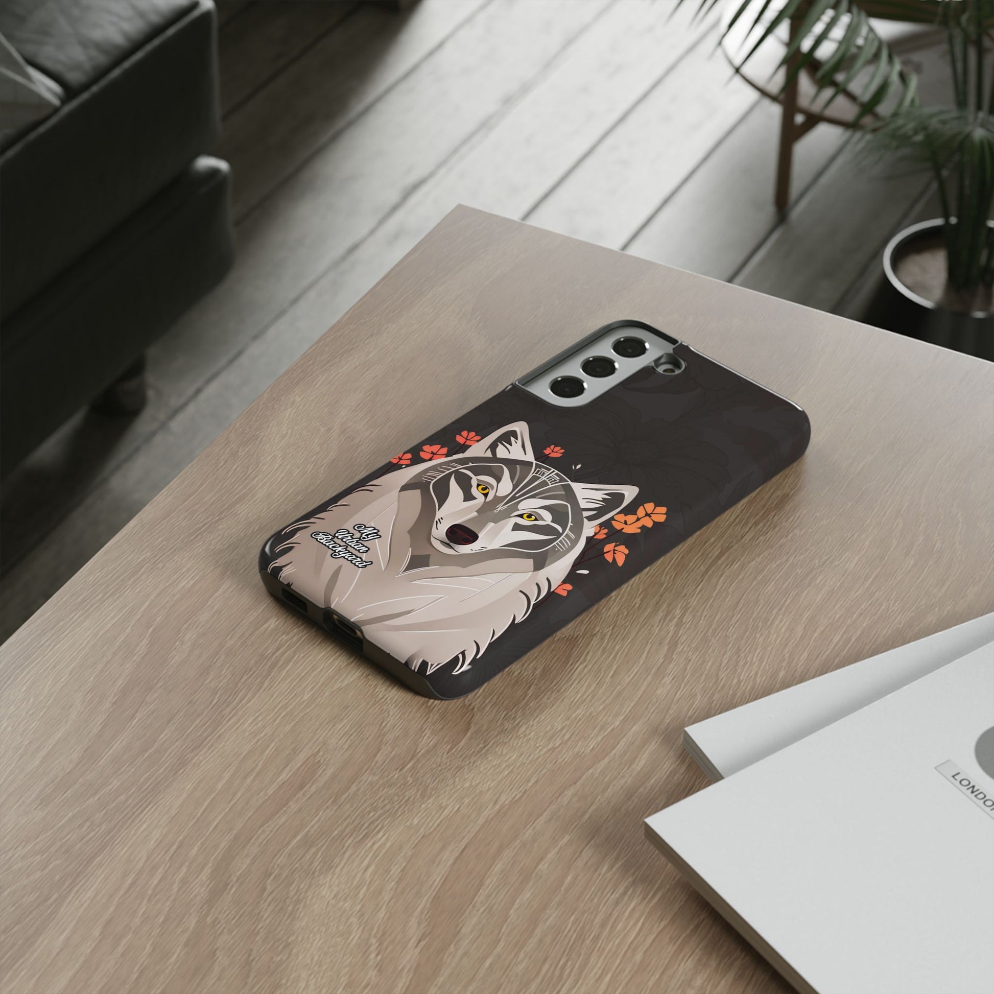 Art Deco Wolf, Cell Phone Case - Apple, Samsung, Google Pixel