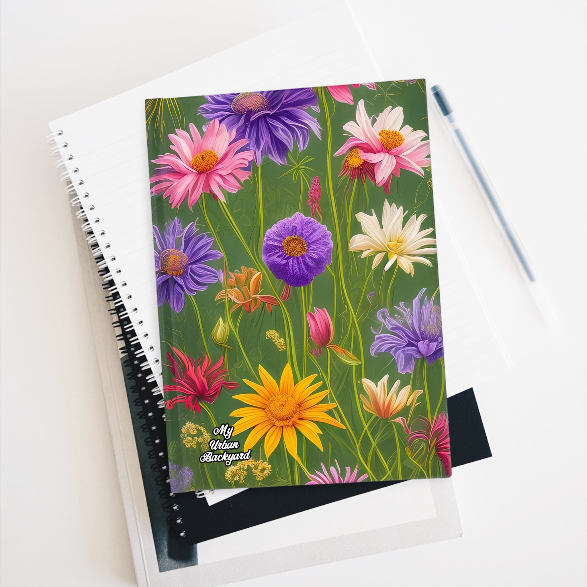 Pretty Wildflower Field, Hardcover Notebook Journal - Write in Style
