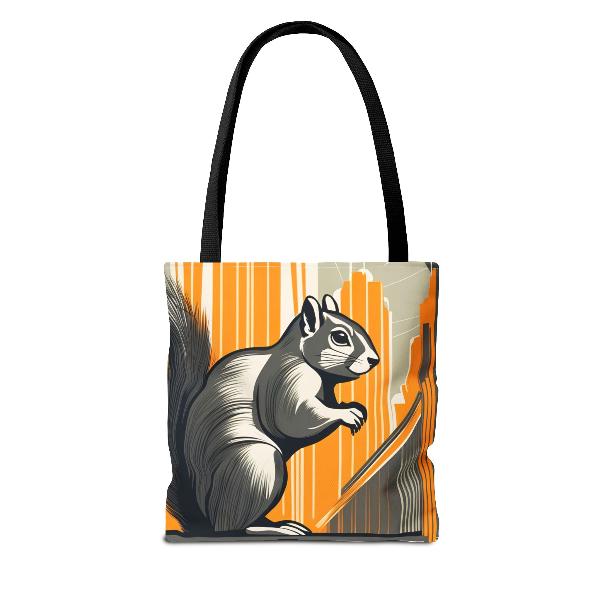 Art Deco Squirrel, Everyday Tote Bag w Cotton Handles