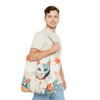 Whiskers, Cat Tote Bag with Cotton Handles For Everyday Use, 3 Sizes