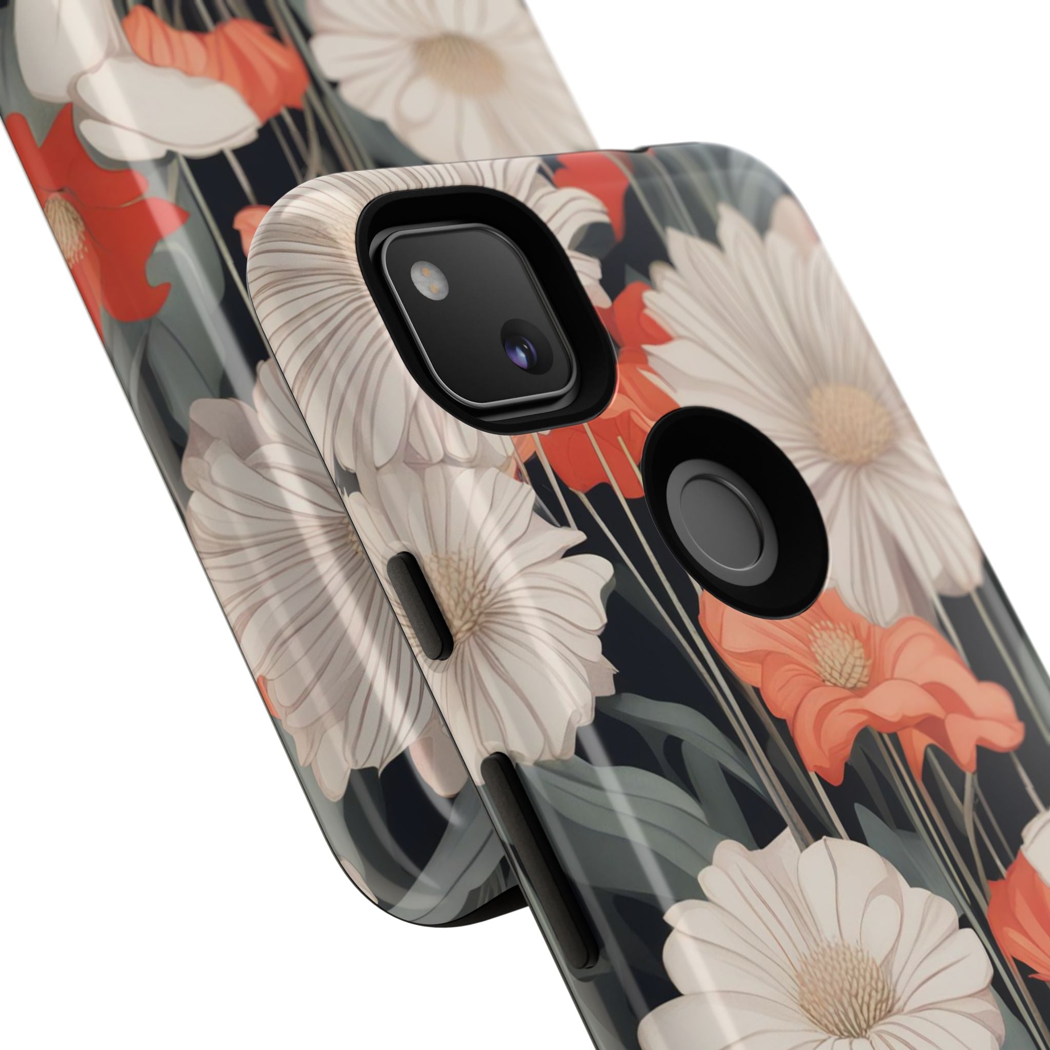 Art Deco Flowers, Cell Phone Case - Apple, Samsung, Google Pixel