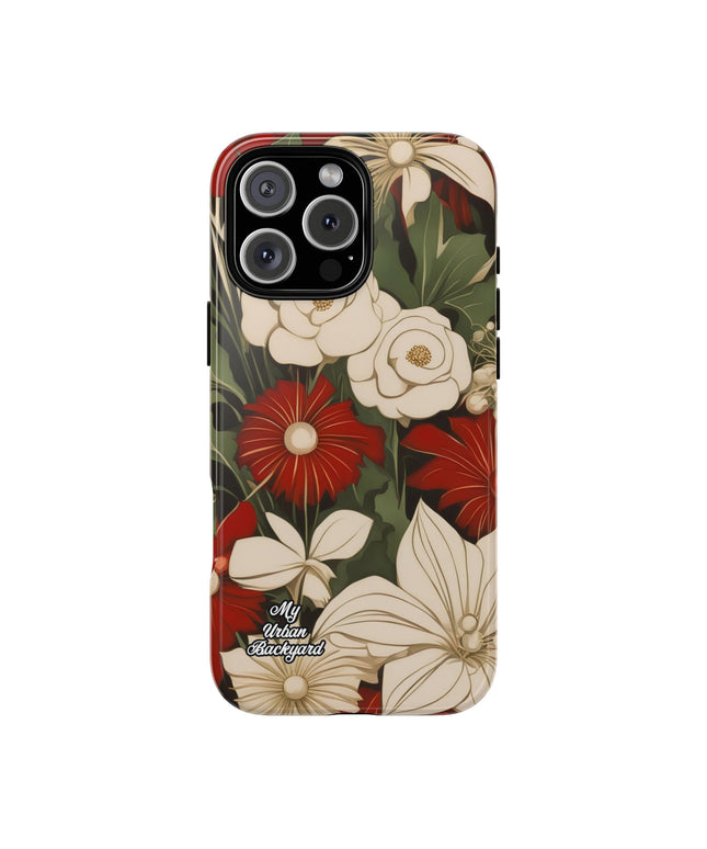 Holiday Flowers, Cell Phone Case - Apple, Samsung or Google Pixel