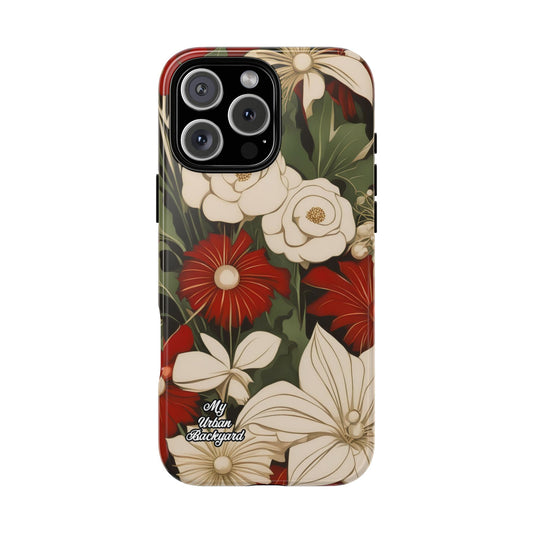 Holiday Flowers, Cell Phone Case - Apple, Samsung or Google Pixel