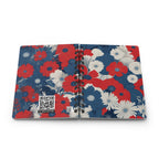 Red, White & Blue Floral Spiral Journal